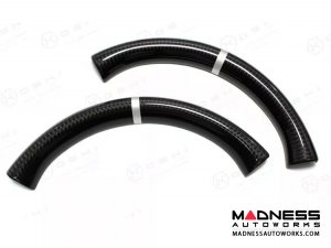 Audi RS4 Steering Wheel Upper Part - Carbon Fiber w/ White Stripe - 2017-2018